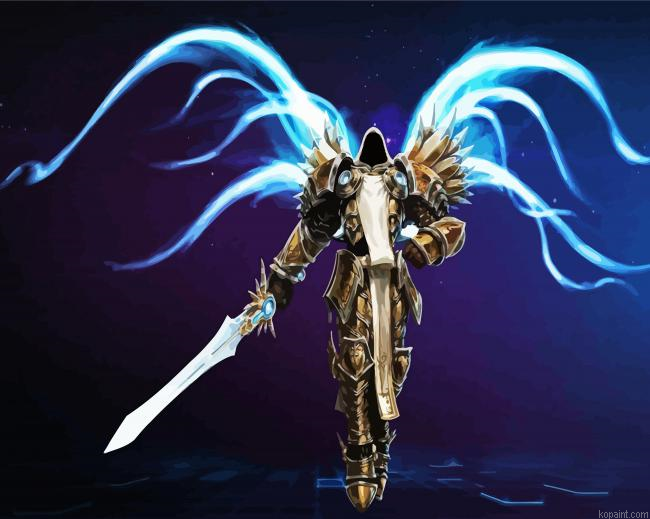 Tyrael Diablo Game Paint By Numbers.png