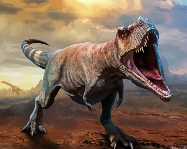 Tyrannosaurus Rex Paint By Numbers