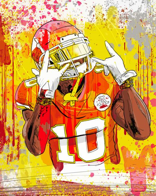 Tyreek Hill Art Painting By Numberss.png