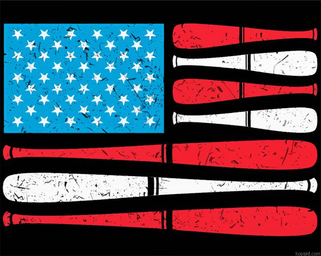 Us Flag Baseball Bats Painting By Numberss.png