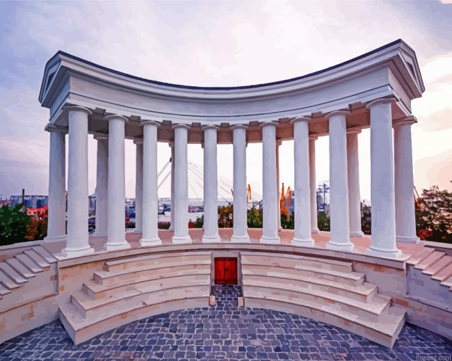 Ukraine Odessa Colonnade Of Vorontsov Palace Painting By Numberss.png