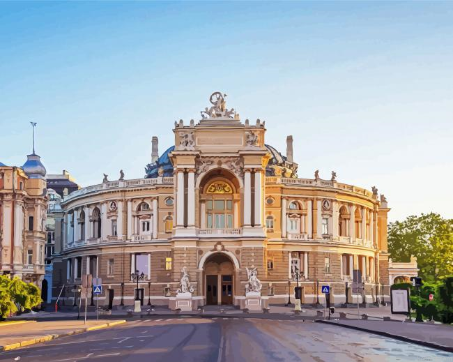 Ukraine Odessa Theatre Painting By Numberss.png