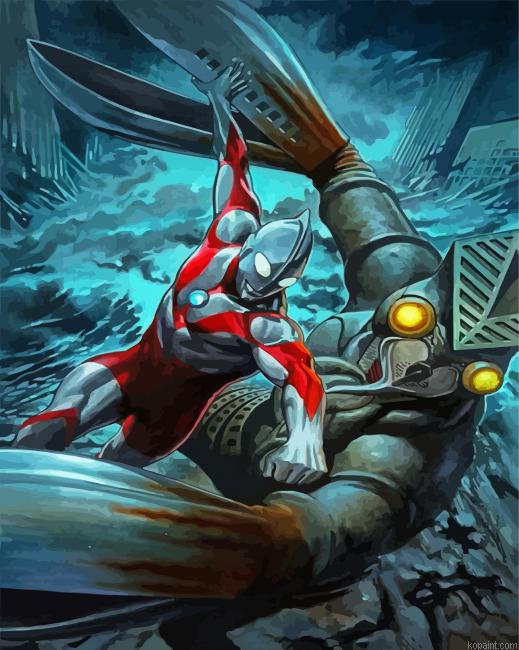 Ultraman Paint by Numbers