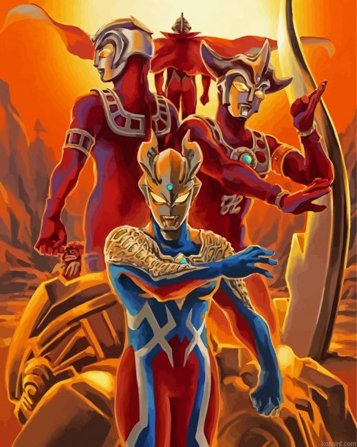 Ultraman Sc Fiction Movie Paint By Numbers