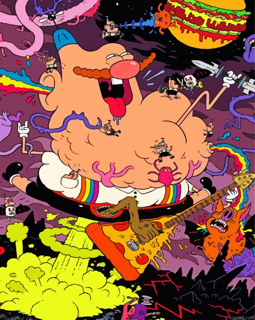 Uncle Grandpa Characters Painting By Numberss.png
