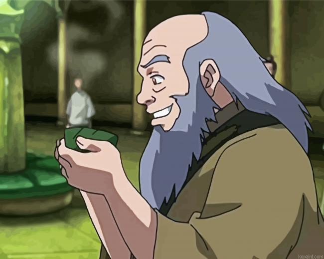 Uncle Iroh Art Painting By Numberss.png