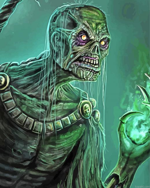 Undead Warlock Paint By Numbers