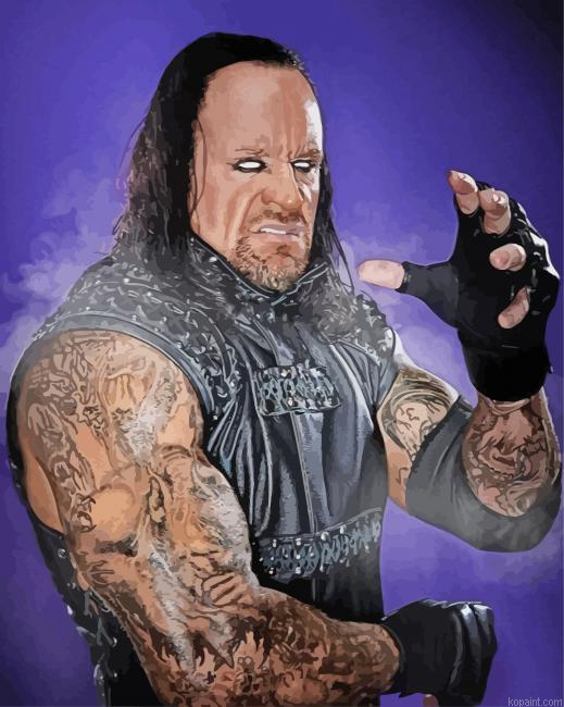 Undertaker Wrestler Painting By Numberss.png