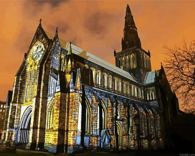 United Kingdom Glasgow Cathedral Painting By Numberss.png