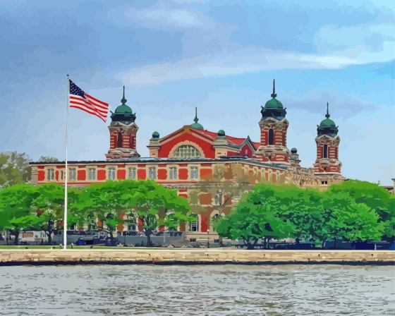 United States New York Ellis Island Painting By Numberss.png