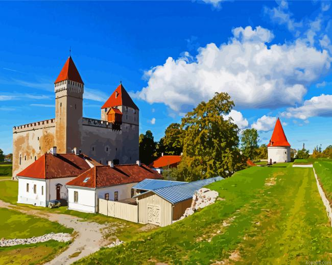 Uressaare Castle Estonia Paint By Numbers.png