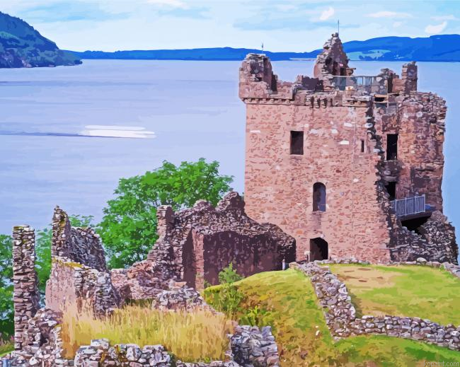 Urquhart Castle Ruin Painting By Numberss.png