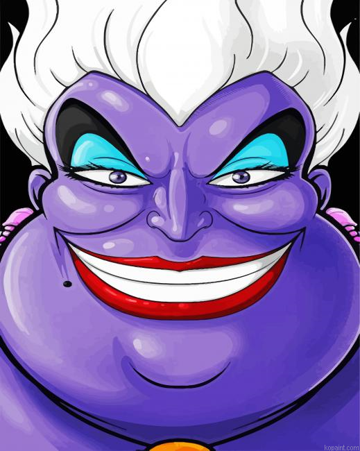 Ursula Face Paint by Numbers