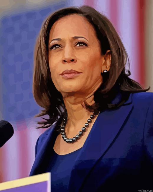 Usa Kamala Harris Vice President Paint By Numbers