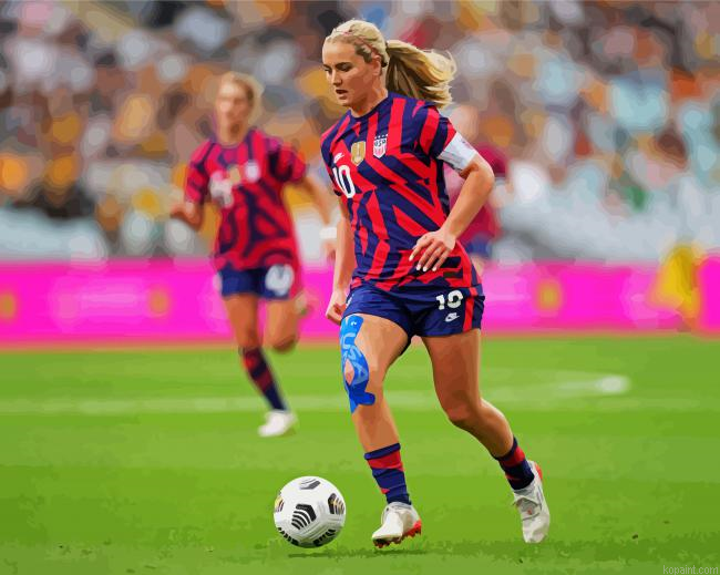 Uswnt Soccer Player Painting By Numberss.png