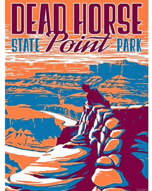 Utah Dead Horse State Park Poster Painting By Numberss.png