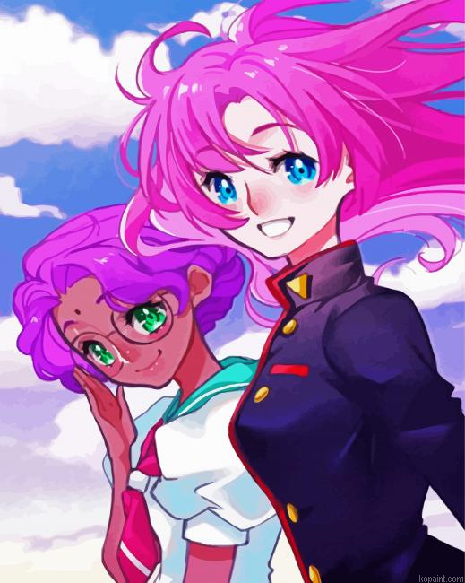 Utena And Anthy Anime Paint By Numbers.png