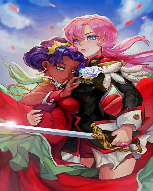 Utena Manga Anime Painting By Numberss.png