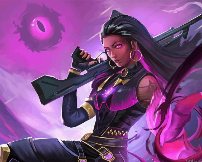 Valorant Game Reyna Painting By Numberss.png