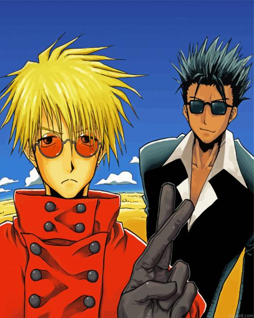 Vash The Stampede And Nicholas Painting By Numberss.png