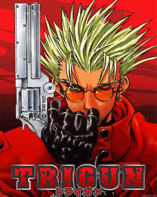 Vash The Stampede Trigun Manga Anime Painting By Numberss.png