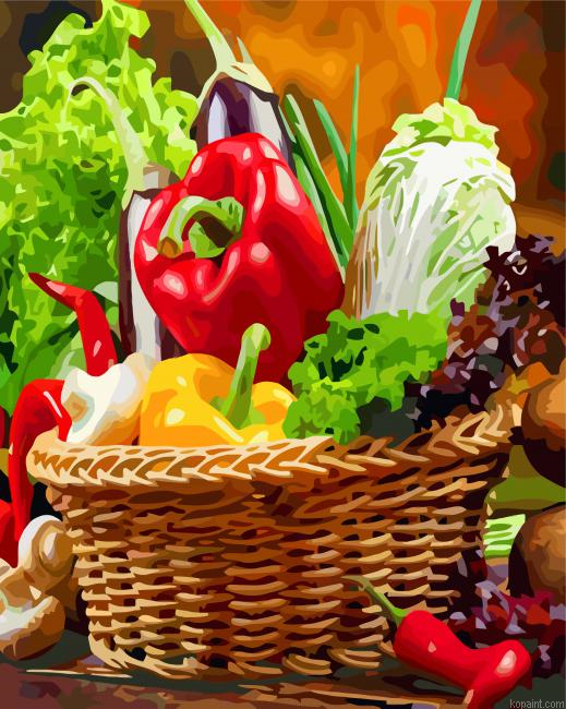 Vegetables Basket Painting By Numberss.png
