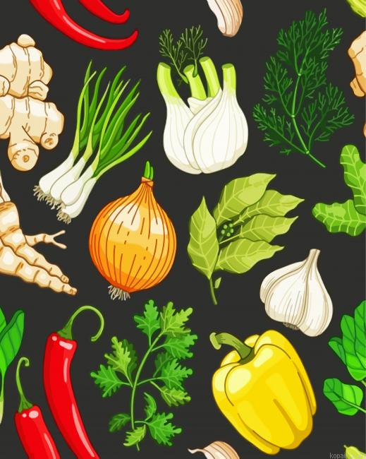 Vegetables Illustration Painting By Numberss.png