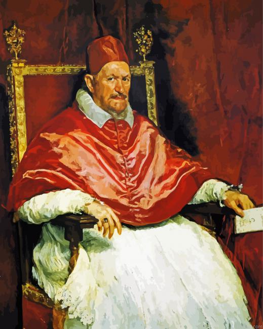 Velazquez Portrait Of Pop Innocent Painting By Numberss.png