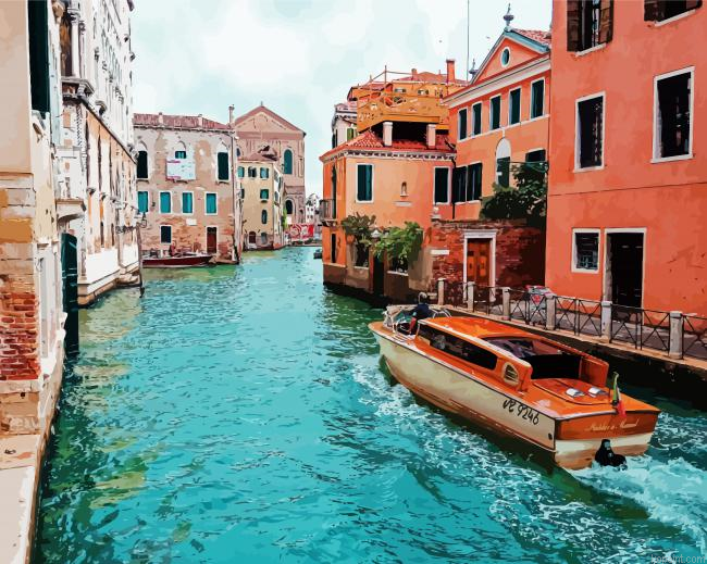 Venice City Canal Paint By Numbers.png