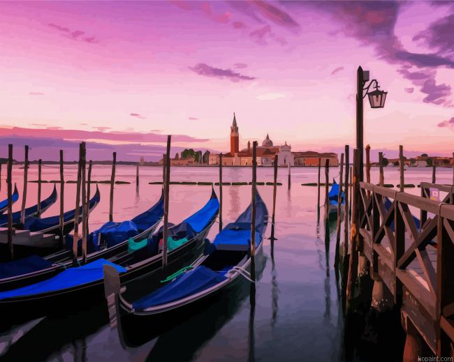 Venice Gondolas Painting By Numberss.png