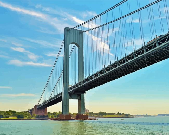 Verrazzano Narrows Bridge New York Painting By Numberss.png