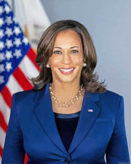 Vice President Of The Us Kamala Painting By Numberss.png