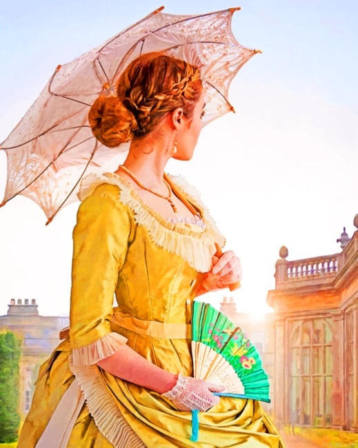 Victorian Woman Looking Back New Painting By Numberss.png