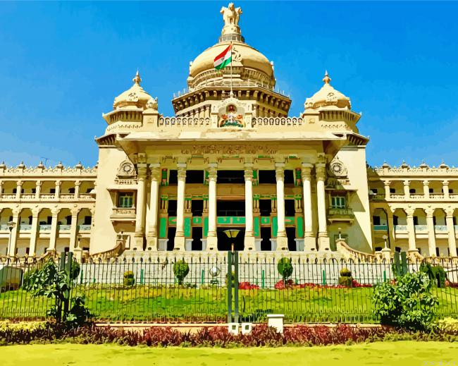 Vidhana Soudha Bengaluru Painting By Numberss.png