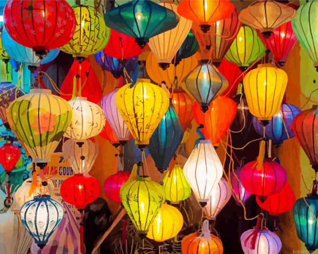 Vietnamese Lanterns Painting By Numberss.png
