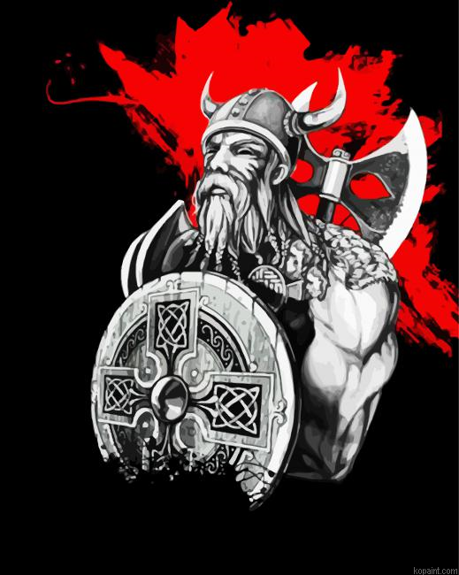 Viking Art Illustration Painting By Numberss.png