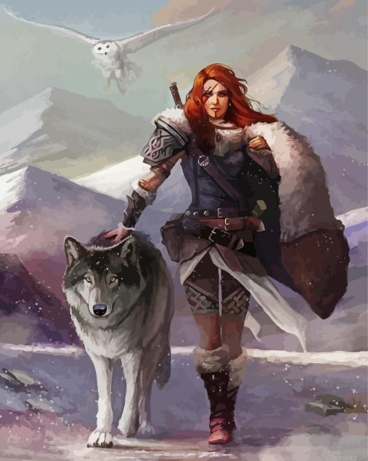 Vikings Warrior With God Painting By Numberss.png