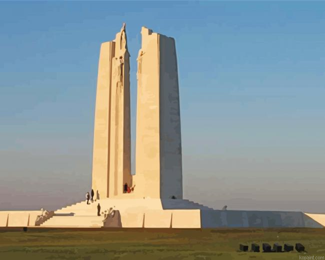 Vimy Ridge Monument Paint By Numbers