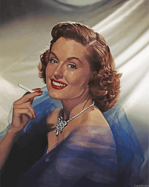 Vinatge Lady Smoking Painting By Numberss.png