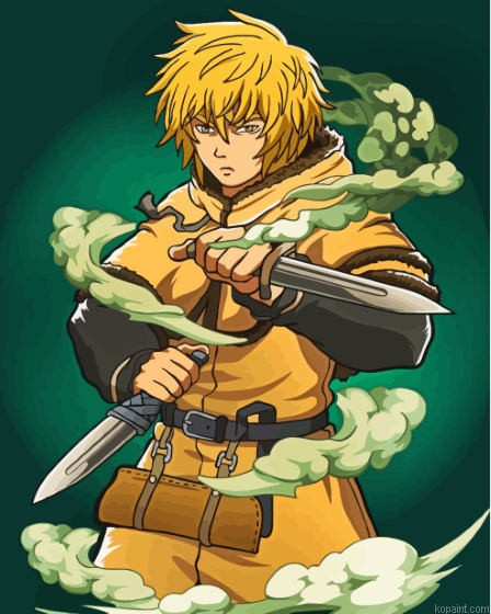 Vinland Saga Thorfinn Painting By Numberss.png