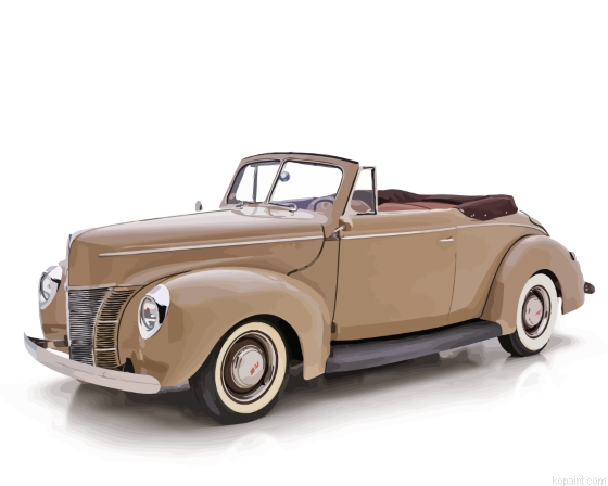 Vintage 1940 Ford Car Painting By Numberss.png