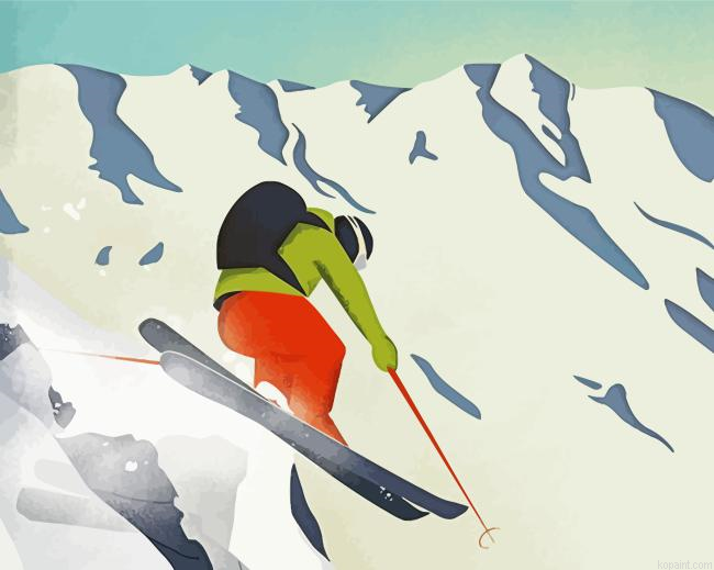 Vintage Alpine Ski Painting By Numberss.png