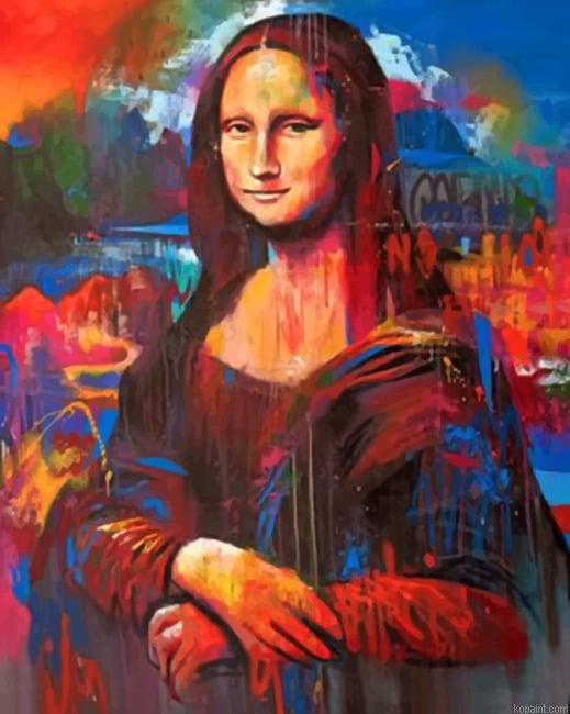 Vintage Colorful Mona Lisa New Painting By Numberss.png