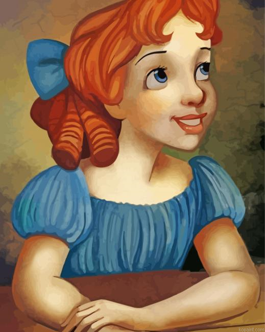 Vintage Disney Wendy Darling Paint By Numbers