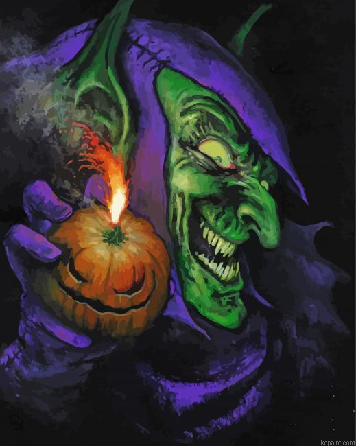 Vintage Green Goblin Paint By Numbers