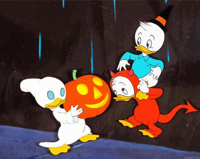 Vintage Halloween Cartoon Painting By Numberss.png
