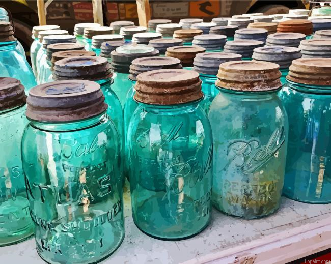 Vintage Jars Painting By Numberss.png