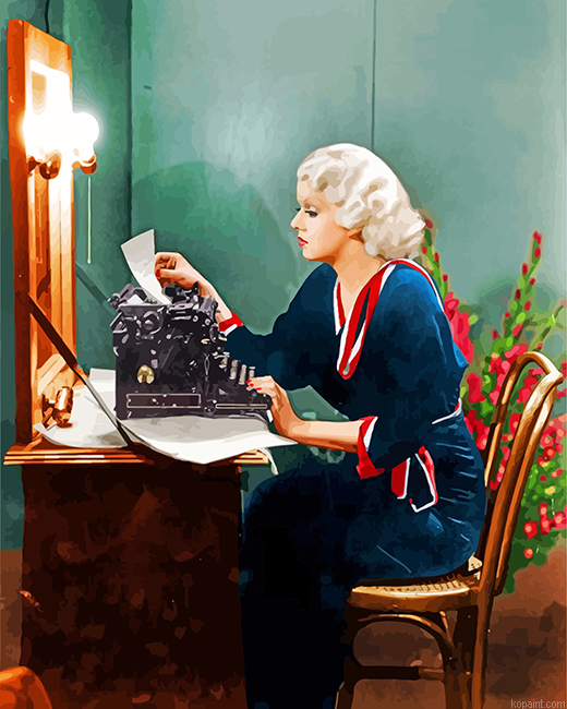 Vintage Jean Harlow Painting By Numberss.png