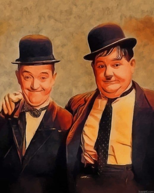 Vintage Laurel And Hardy New Painting By Numberss.png