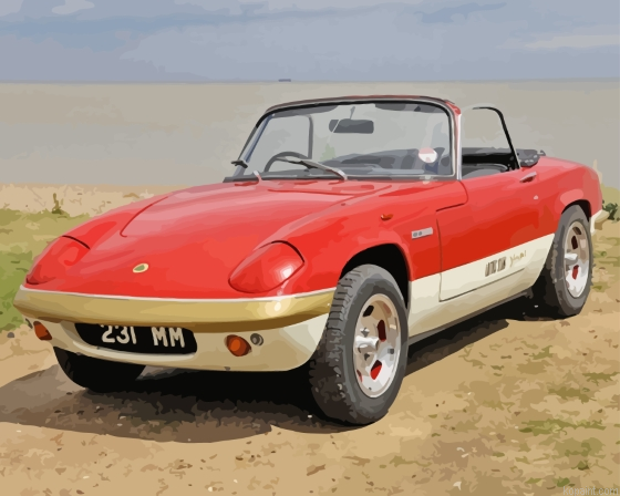 Vintage Lotus Elan Paint By Numbers
